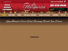 Tablet Screenshot of lamargheritapizza.com